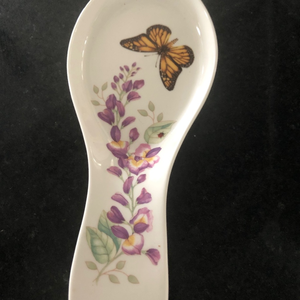 COPY - Lenox Butterfly Meadow Spoon Rest Butterflies Flowers Lady Bug